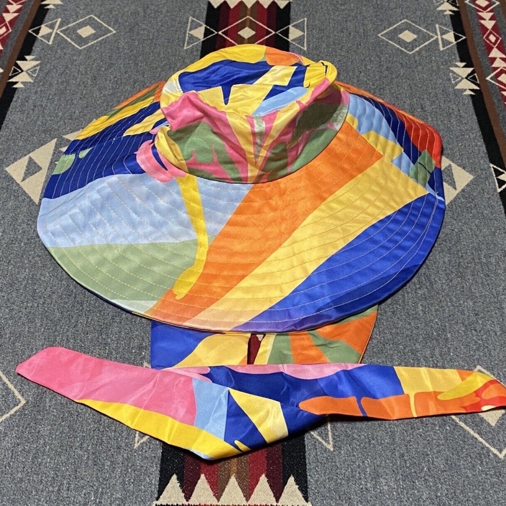 Farm Rio Tropical Floral Reversible Foldable Hat